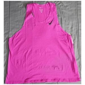 Nike Men's size:XL Aeroswift Dri-Fit ADV Running Singlet Hot Fuchsia FN4231-518